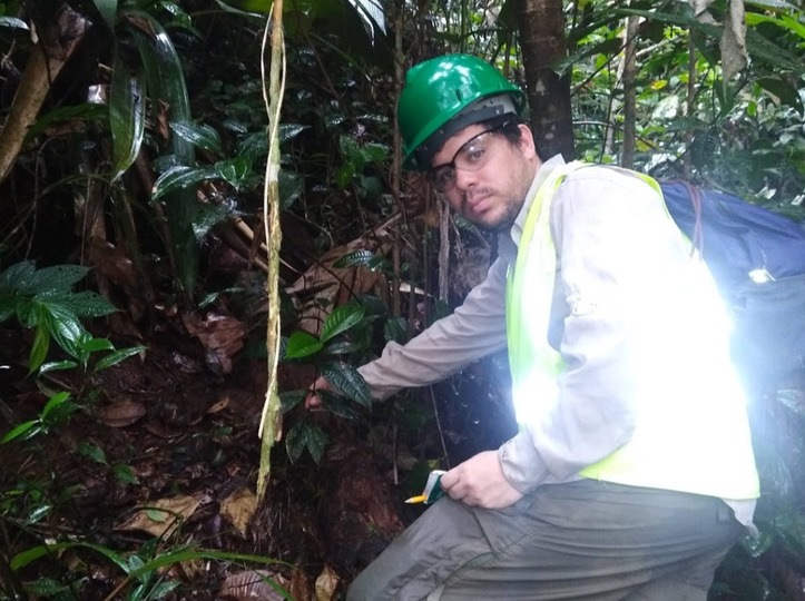 Jonatan Montenegro, biólogo de la Minera Panamá. Foto: Cortesía