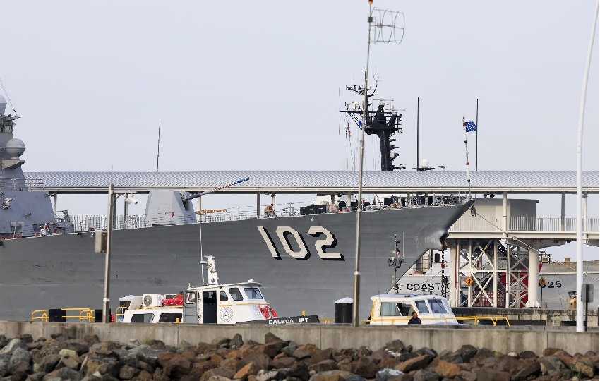 El USS Sampson es un destructor lanzamisiles. Foto: EFE