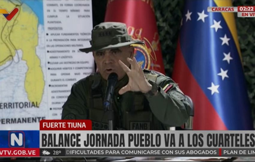 El ministro de Defensa de Venezuela, Vladimir Padrino López. Foto: EFE