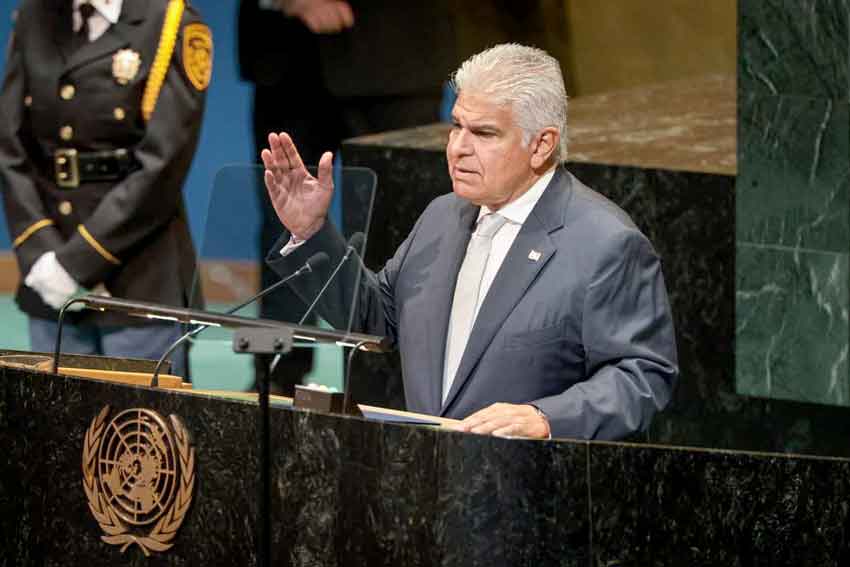 Presidente Mulino en la ONU