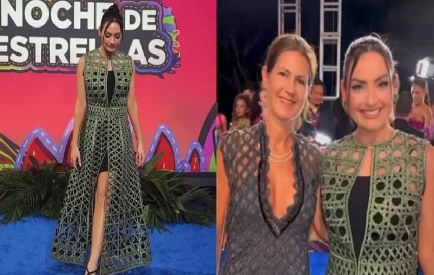 Según la publicación, Michelle Galván lució “impecable”, su maquillaje natural, con glow y tonos terracota, otorgaban especial protagonismo al vestido. Foto: Cortesía