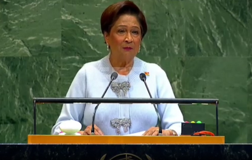  Kamla Persad-Bissessar, primera ministra trinitense. Foto: EFE