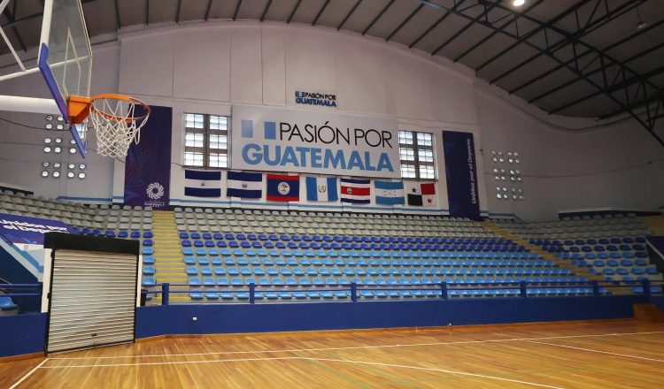 El Gimnasio Teodoro Palacios Flores en Guatemala, listo para los Juegos Centroamericanos. Foto: EFE