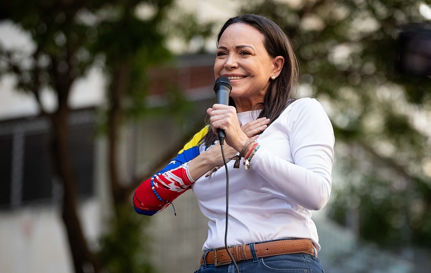 María Corina Machado, ganadora del Premio Nobel de la Paz 2025. Foto: EFE