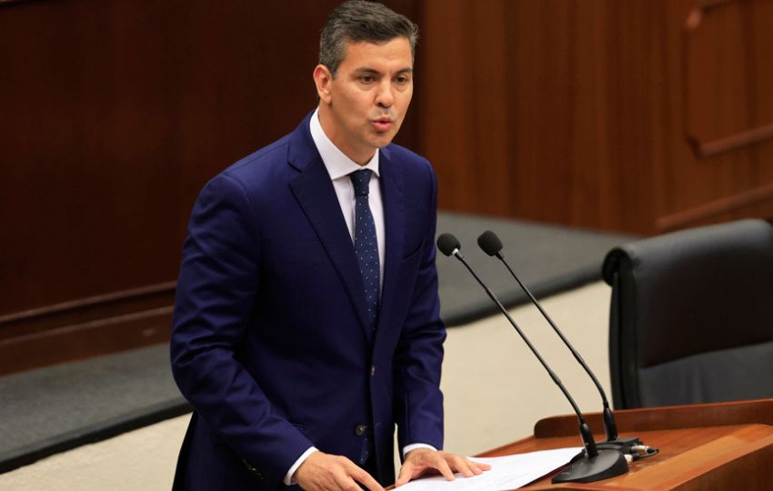 El presidente de Paraguay, Santiago Peña. Foto: EFE