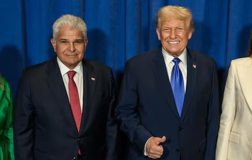 Mulino y Trump se encontraron semanas atrás en Nueva York. Foto: Cortes