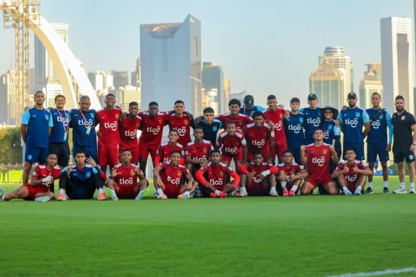 Equipo de Panamá Sub-17, lista para debutar. Foto: COP