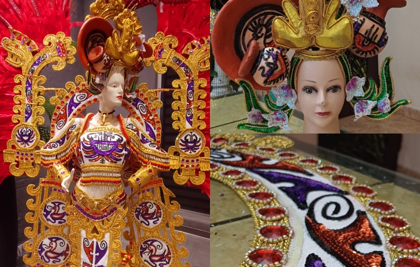 El traje nacional se confeccionó en tiempo récord. Fotos: Cortesía