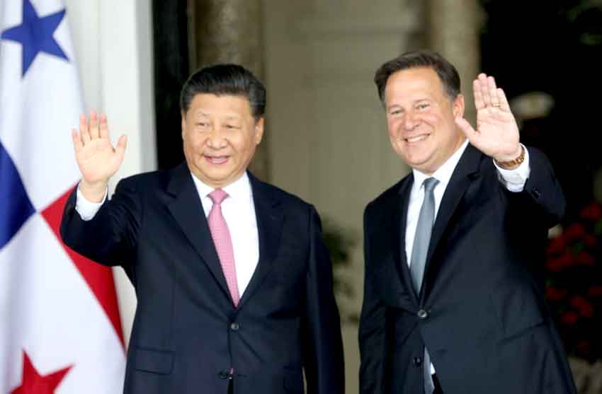 Juan Carlos Varela y Xi Jinping se reunieron en 2018. Foto Archivo Juan Carlos Varela y Xi Jinping se reunieron en 2018. Foto Archivo