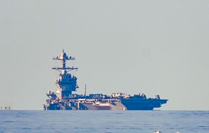 Portaaviones USS Gerald R. Ford entrando en el fiordo de Oslo, en Jeloya (Noruega). EFE/Archivo Portaaviones USS Gerald R. Ford entrando en el fiordo de Oslo, en Jeloya (Noruega). EFE/Archivo