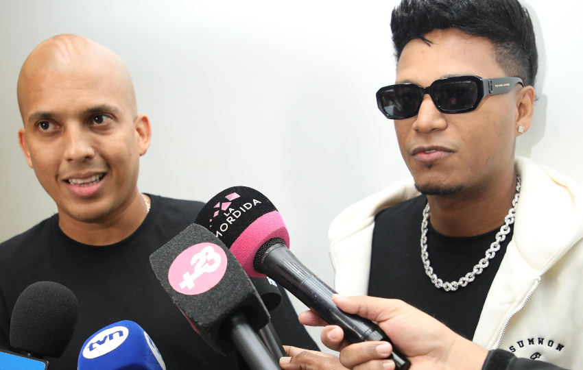 René Araúz y Eddy Lover. Foto: Cortesía