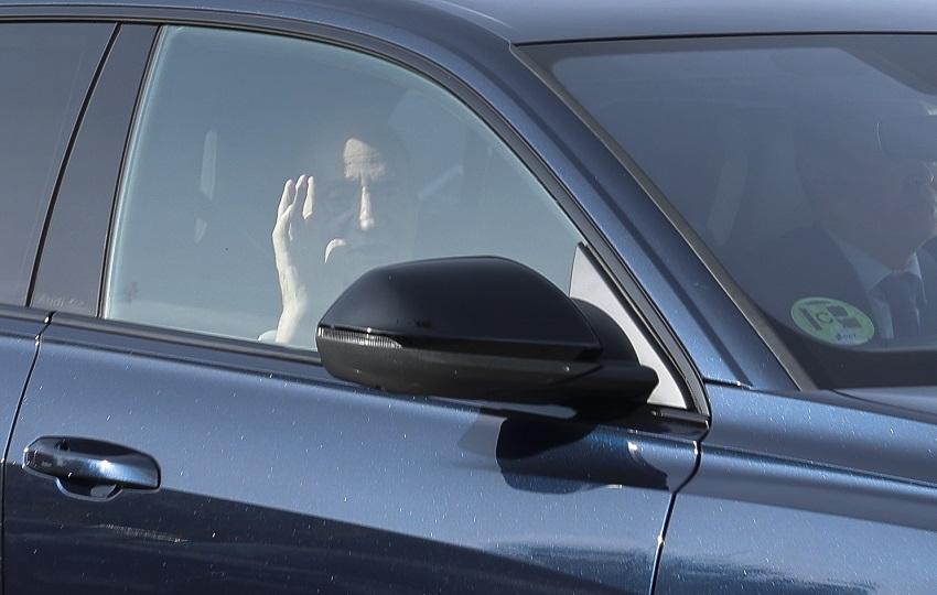 El rey emérito, Juan Carlos I, a su llegada al Palacio de El Pardo. Foto: EFE El rey emérito, Juan Carlos I, a su llegada al Palacio de El Pardo. Foto: EFE