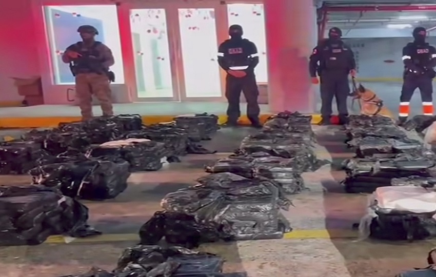 Se iniciaron las investigaciones para dar con todos los detalles de este cargamento de drogas. Foto: Cortesía 