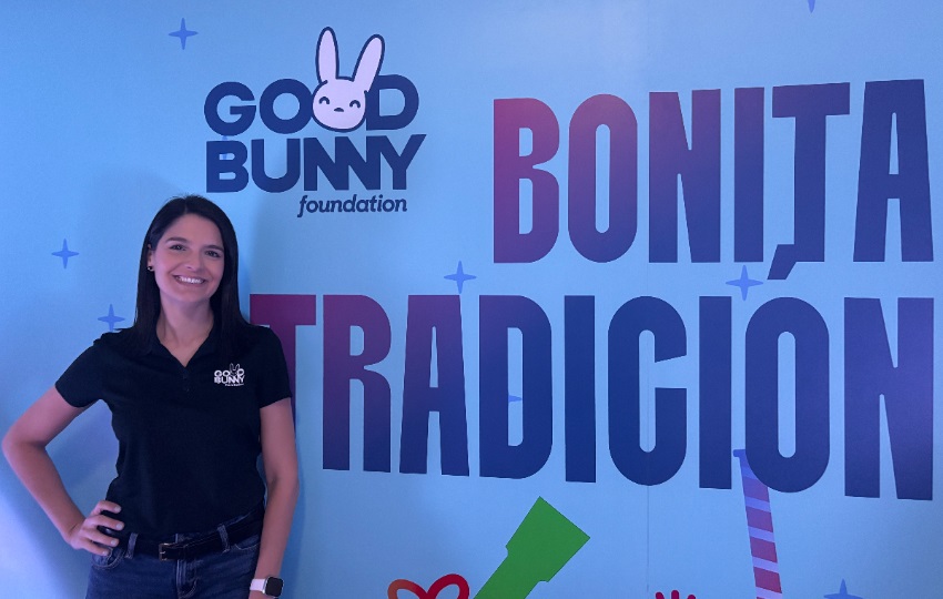 Camila Vega, coordinadora de desarrollo de la Fundación Good Bunny. Foto: EFE / Esther Alaejos
