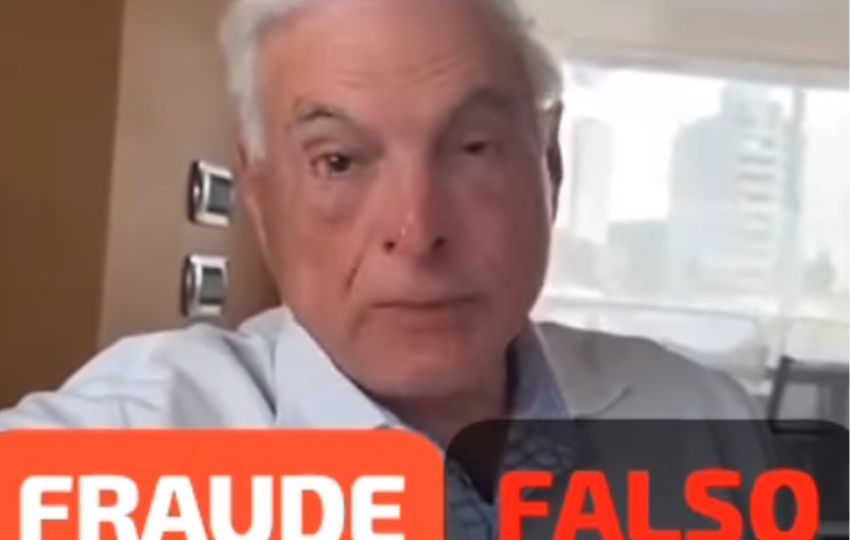 El expresidente Ricardo Martinelli alertó que el video es falso. El expresidente Ricardo Martinelli alertó que el video es falso.
