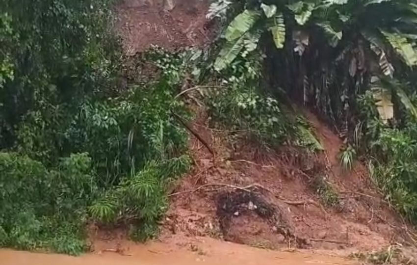 Deslizamiento de tierra. Foto: Diomedes Sánchez