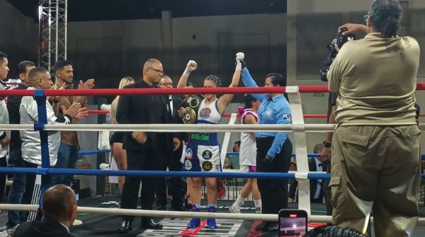Nataly Delgado retuvo su título mundial interino. Foto:  Melquiades Vásquez A.