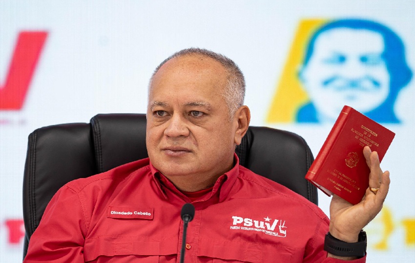 El ministro del Interior y Justicia de Venezuela, Diosdado Cabello. Foto: EFE El ministro del Interior y Justicia de Venezuela, Diosdado Cabello. Foto: EFE