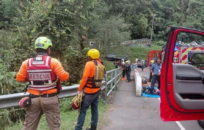 El joven ahogado residia en Bugaba, Foto. Cuerpo de Bomberos