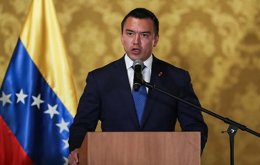Presidente de Ecuador, Daniel Noboa. EFE
