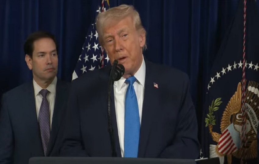 Donald Trump durante la conferencia de prensa. Donald Trump.