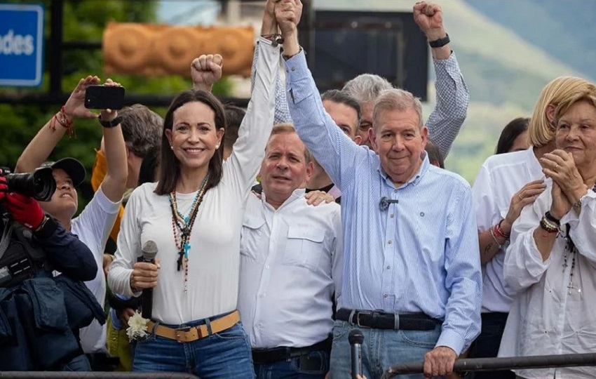 María Corina Machado y Edmundo González, líderes de la oposición venezolana. Foto: EFE