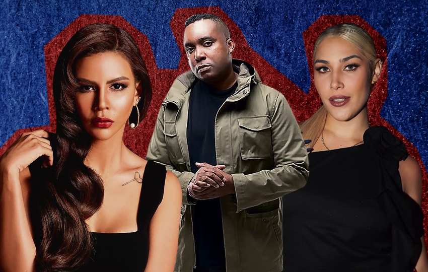 Mónica 'Lola' Díaz, Barto y Karina Linnett. Fotos: Instagram