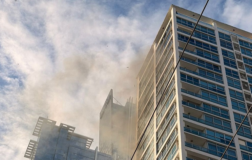 Imágenes del incendio. Foto: Tomada de redes sociales