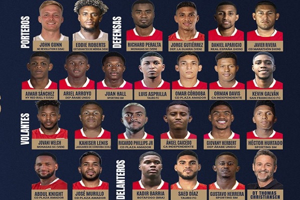 Equipo de Panamá que enfrentará a Bolivia y México en amistoso. Foto: FPF