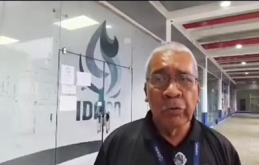 José González, dirigente de los trabajadores del Idaan en Colón, precisaron que se han reunido con el  MEF en busca de respuestas. Foto. Diómedes Sánchez