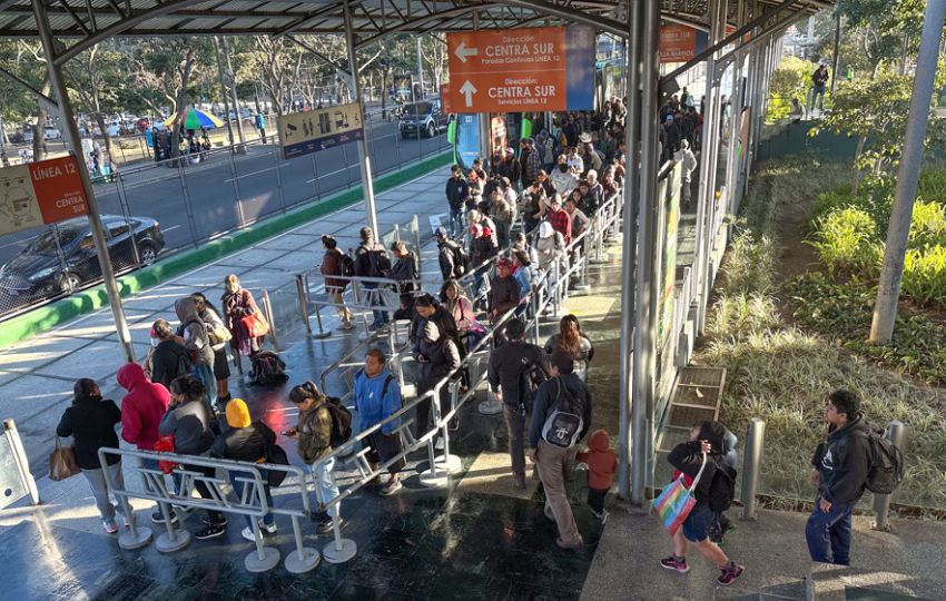 Estación de buses en Ciudad de Guatemala (Guatemala). Foto: EFE