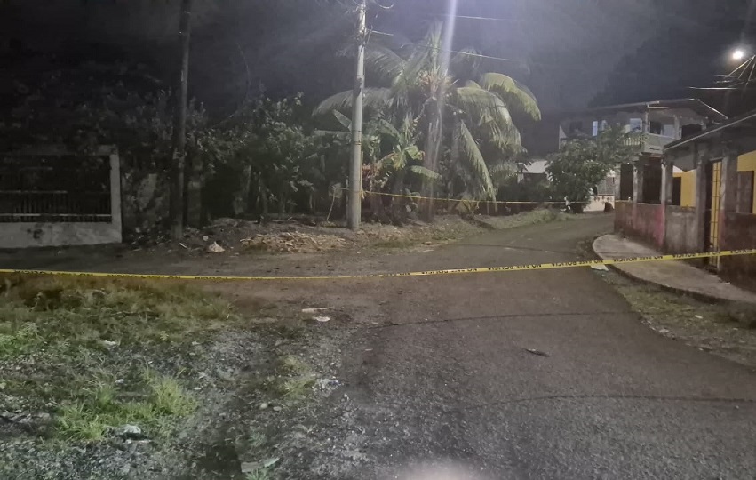 El incidente ocurrió  en la comunidad 16 de Junio, en el corregimiento de Cristóbal, provincia de Colón. Foto. Diómedes Sánchez