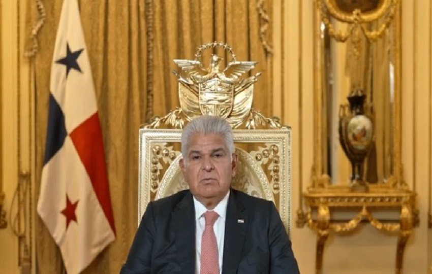 Presidente José Raúl Mulino. 