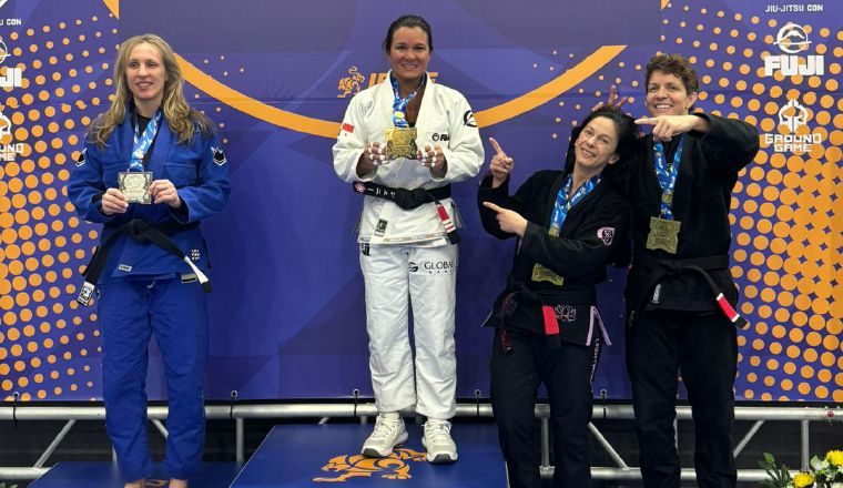 Jennisín Rosanía, ganó oro en Jiu Jitsu en torneo europeo. Foto: Cortesía