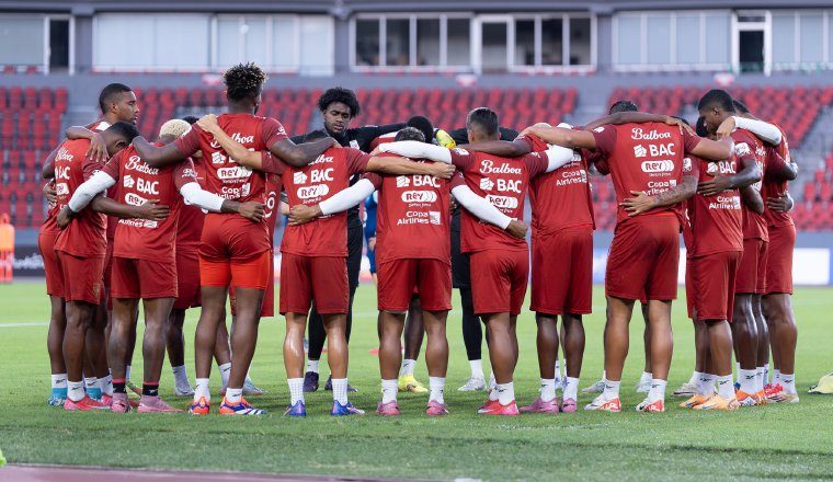 Jugadores del equipo panameño. Foto: FPF