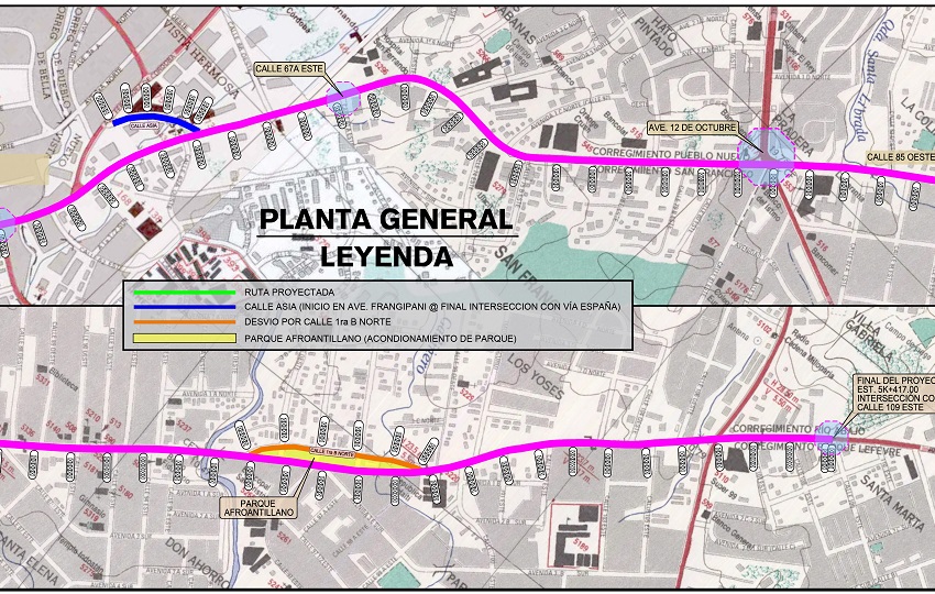 La obra tendrá una longitud total de 5.4 kilómetros
