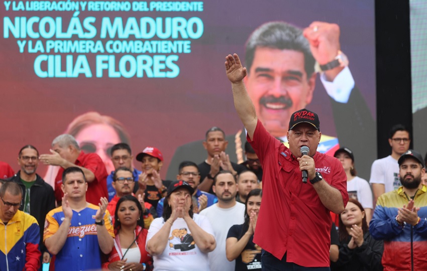 Ministro de Interior y Justicia de Venezuela, Diosdado Cabello. EFE