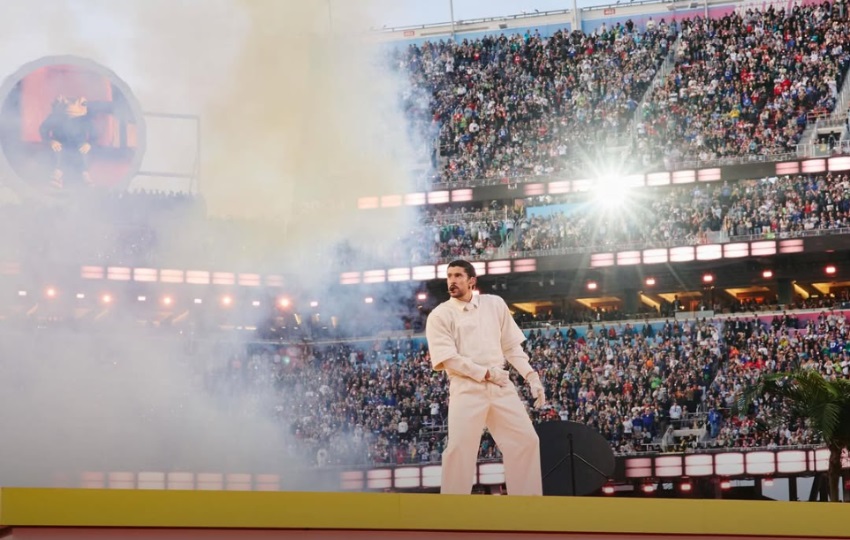 Espectáculo de medio tiempo de Bad Bunny. Foto: Instagram / @nfl