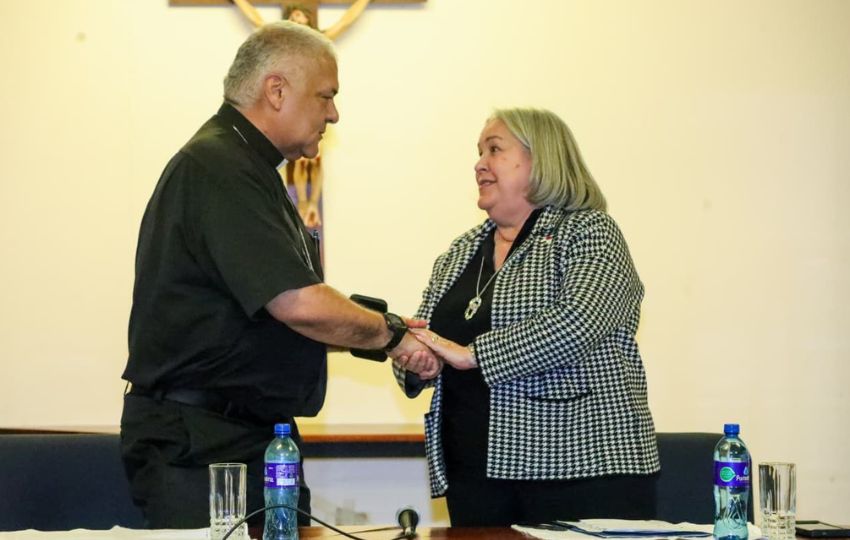 El encuentro se realizó en la sede del Obispado de Chitré. Foto: Cortesía