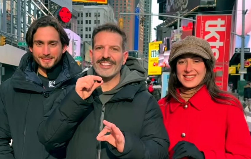 Diego De Obaldía, Marcelo Rosa y Mafe. Foto: Instagram