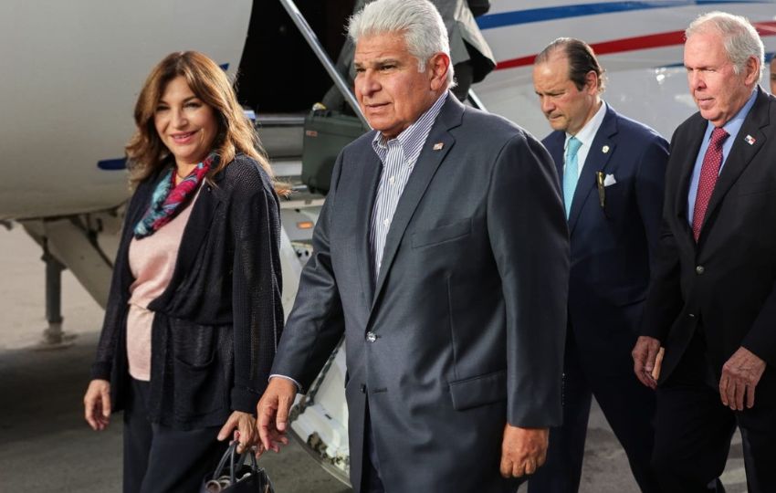 Llegada del presidente José Raúl Mulino. Foto: Cortesía