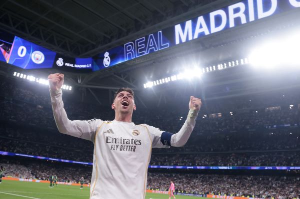 Valverde anotó tres goles para el Real Madrid. Foto: EFE