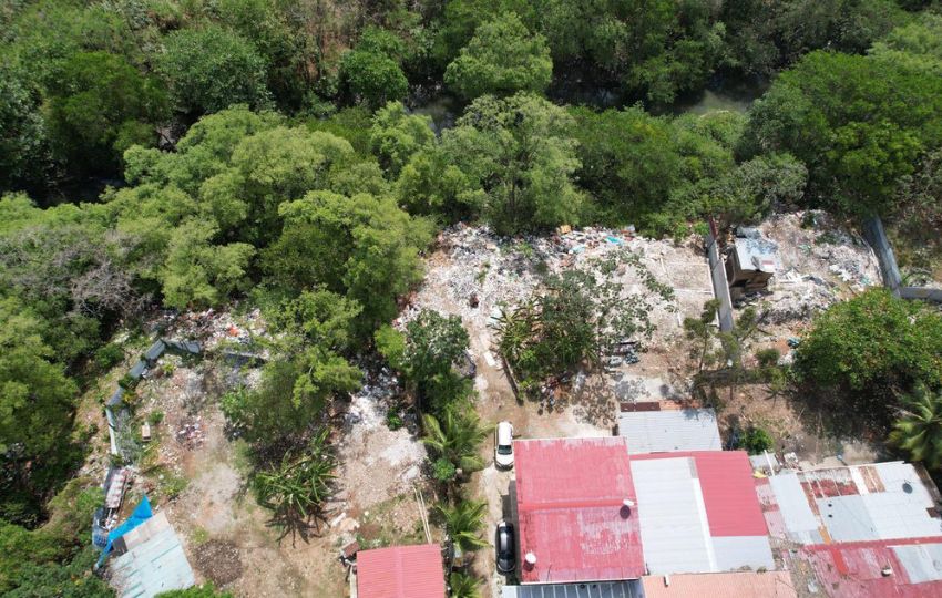 Se pudo constatar la contaminación en el área. Foto: Cortesía Se pudo constatar la contaminación en el área. Foto: Cortesía