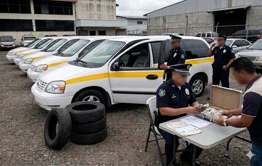 Los policías hurtaban y comercializaban de forma ilegal vehículos, motocicletas y accesorios de propiedad institucional. Foto: Gemini/IA Los policías hurtaban y comercializaban de forma ilegal vehículos, motocicletas y accesorios de propiedad institucional. Foto: Gemini/IA