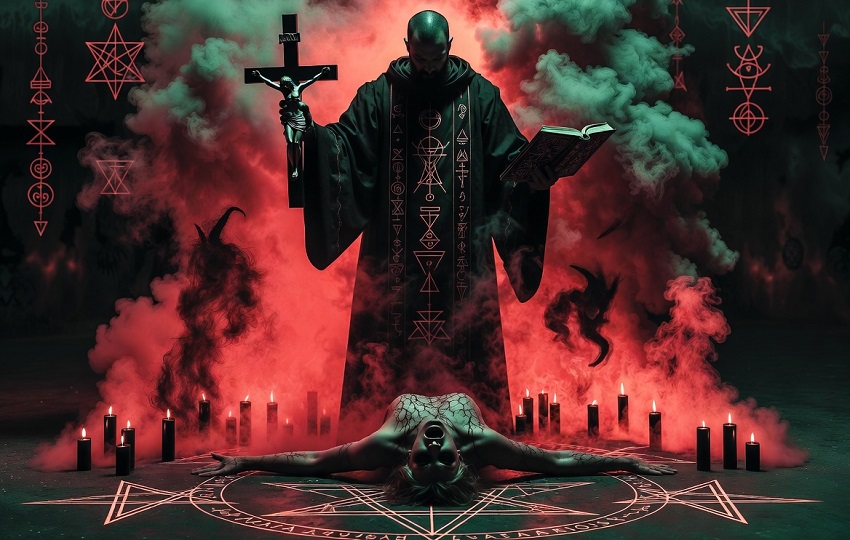 El aumento de las prácticas ocultista abren puertas al diablo. Imagen generada con Grok