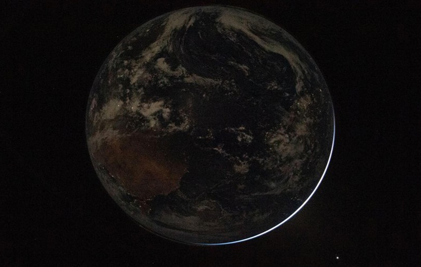 Imagen de la Tierra tomada por la tripulación de Artemis II. Foto: NASA