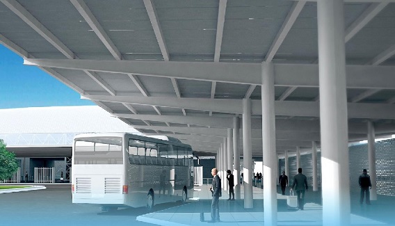 El intercambiador tendrá 12 puertas para todas las rutas del norte de la ciudad. Imagen: Cortesía Metro de Panamá