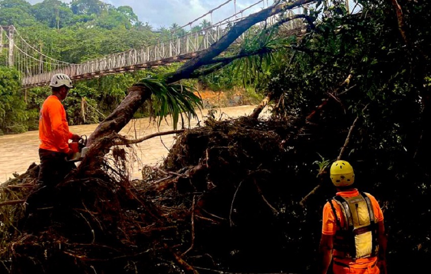 Se mantiene el monitoreo constante de la situación climática en las zonas afectadas. Foto. Sinaproc