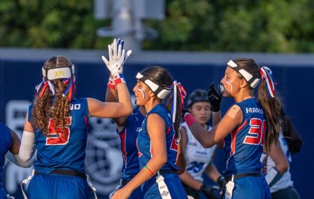 Panamá ganó oro en el Flag Football  Femenino. Foto: COP
