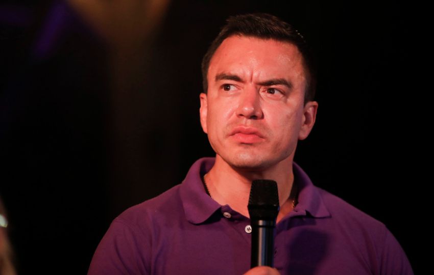 El presidente de Ecuador, Daniel Noboa. Foto. EFE